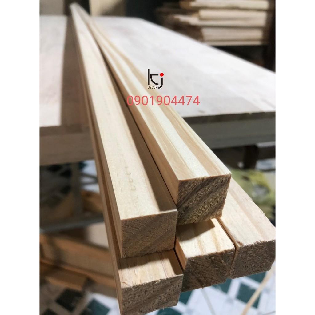- THANH GỖ THÔNG DÀI 80x3x2CM LÁNG MỊN 4 MẶT