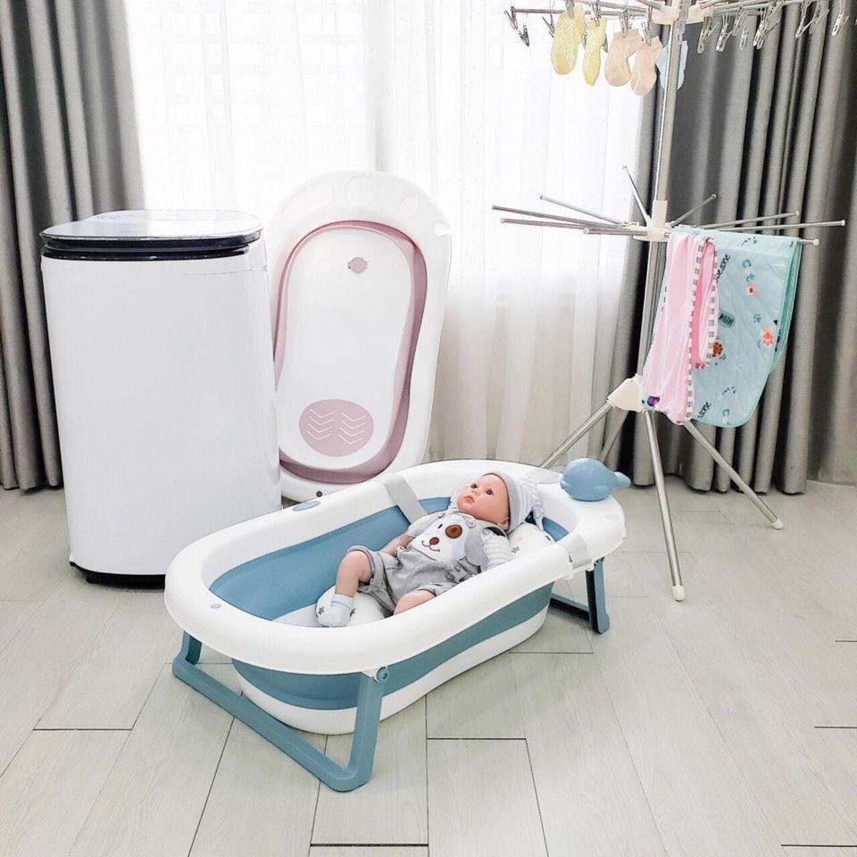 Chậu tắm gấp gọn cho bé cao cấp kèm phao 9.Baby