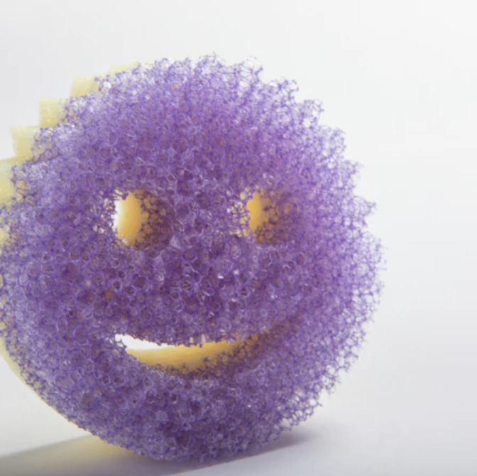 Set 3 miếng Mặt Cười Colors Scrub Mommy - 2 mặt đa năng - an toàn - chống mùi