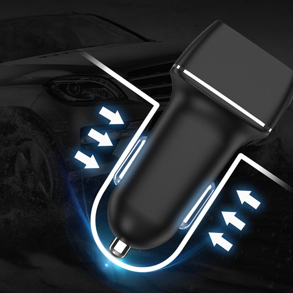 Bộ sạc điện thoại 4 cổng USB 60W 12V-24V gắn ghế trước xe hơi thông dụng