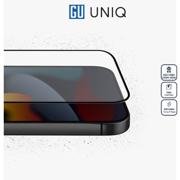 Kính Cường Lực UNIQ OPTIX Matte Clear For iPhone 14/ 14 Plus/ 14 Pro/ 14 Pro Maxcó khung trợ dán, chống bám vân tay Hàng Chính Hãng