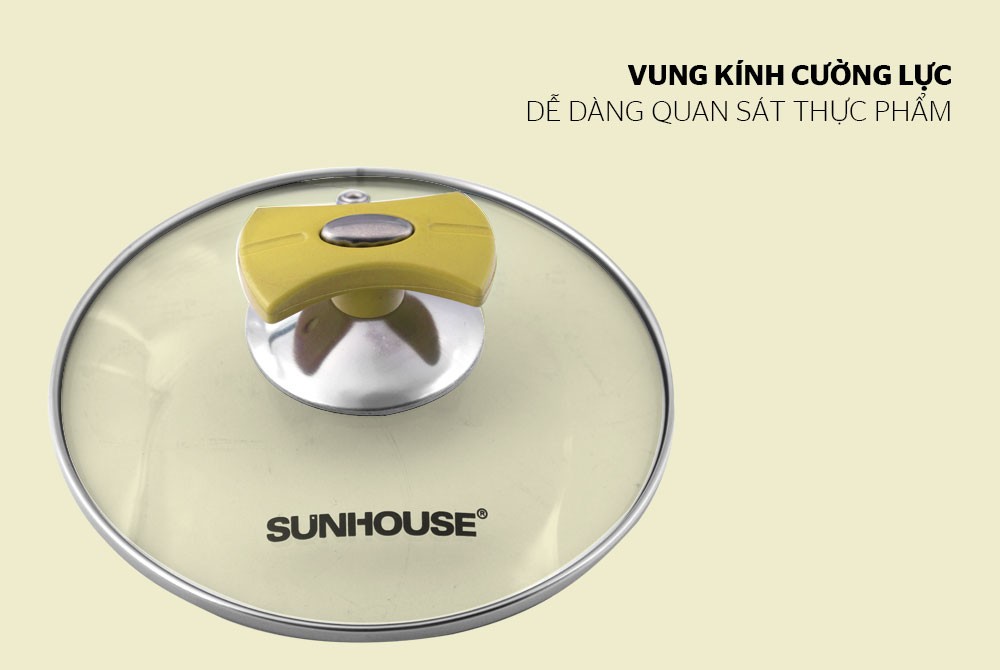 Bộ Nồi Inox 5 Đáy Sunhouse SH787 - Hàng chính hãng