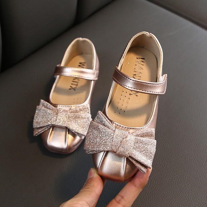 Giày búp bê đính nơ phong cách Hàn Quốc cho bé gái từ 2 -13 tuổi G11