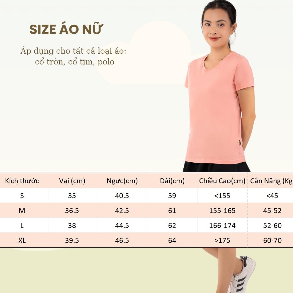 Áo Thun Nữ Cổ Tròn Màu OLIVE 100% Cotton Cao Cấp, Công Nghệ Khử Mùi Ag+, Thoáng Mát Suốt Cả Ngày - Gold Rhino