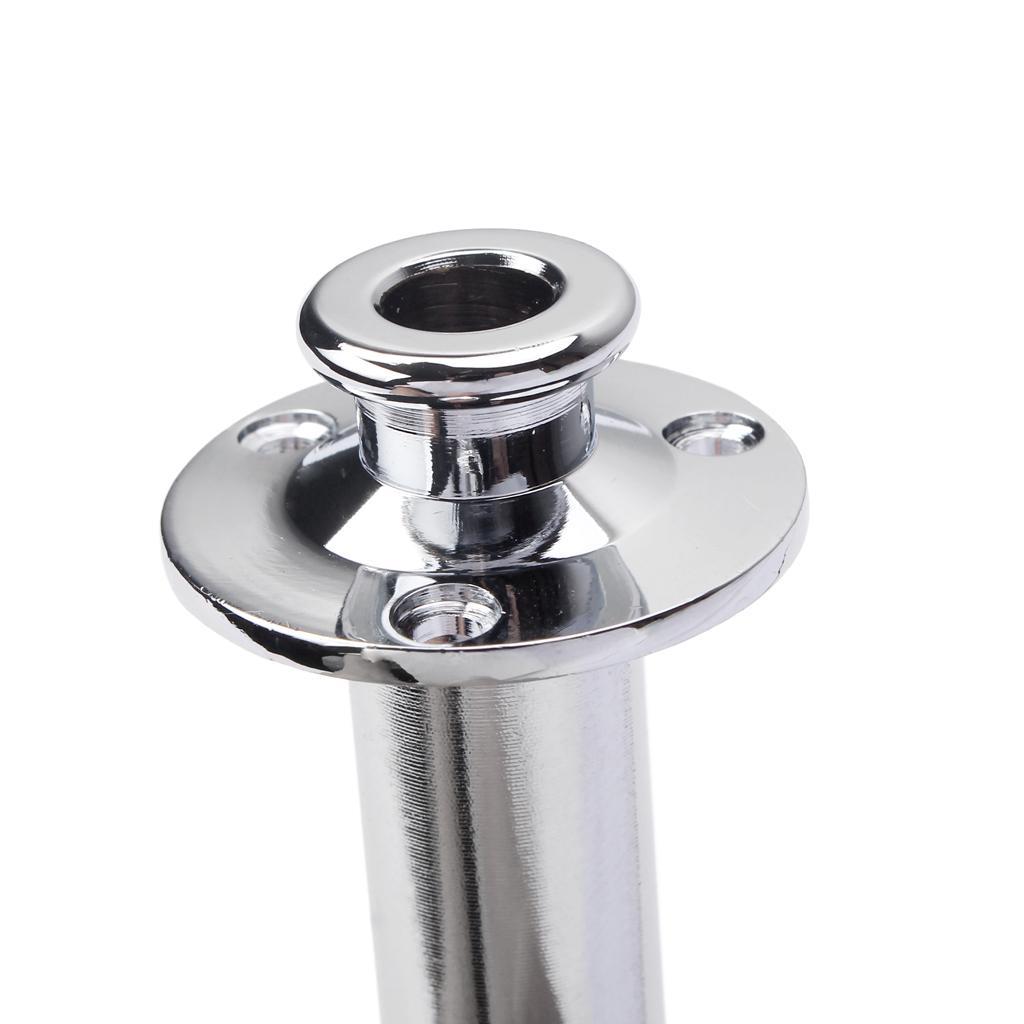 1x Chrome Electric Folk Guitar Stereo Flush Cylinder Output