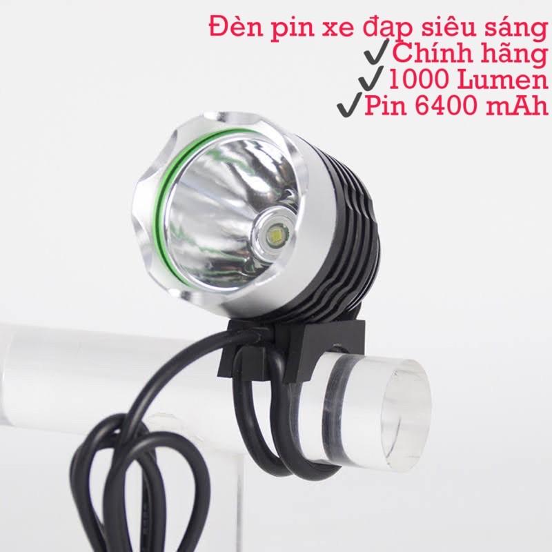Đèn pin xe đạp siêu sáng X1T6, Độ sáng 1800 Lumen