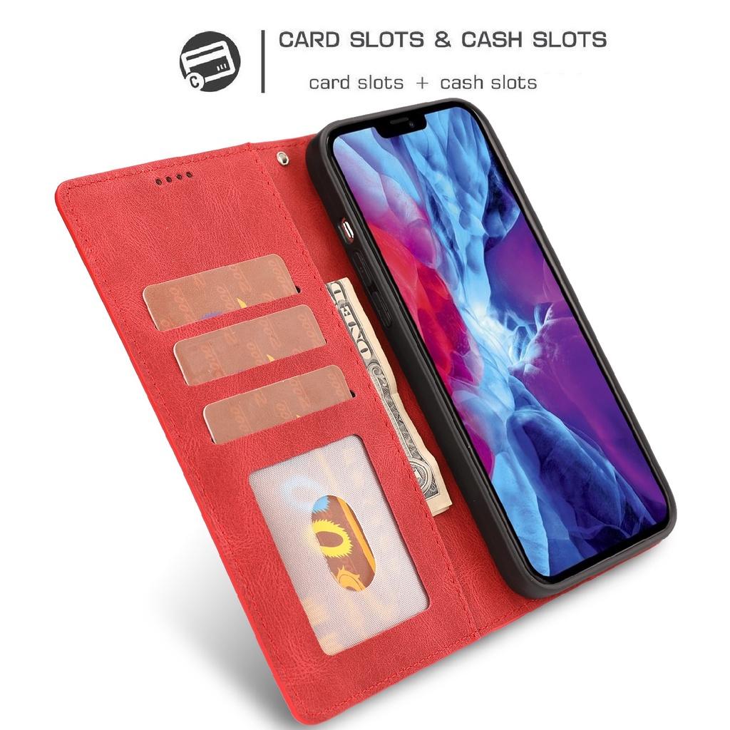 Ốp điện thoại da gập mềm dành cho iPhone XS Max XR 6 Plus /7 Plus / 8 Plus 6 / 7 / 8 /SE Mini