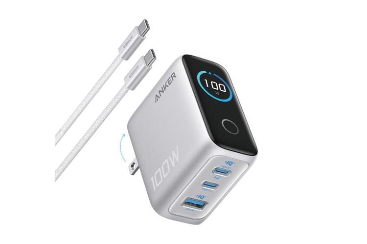 Adapter Sạc Nhanh Anker 2C1A 100W Màn Hình LED Kèm Cáp USB-C B121B - GiaPhucStore | Hàng Chính Hãng