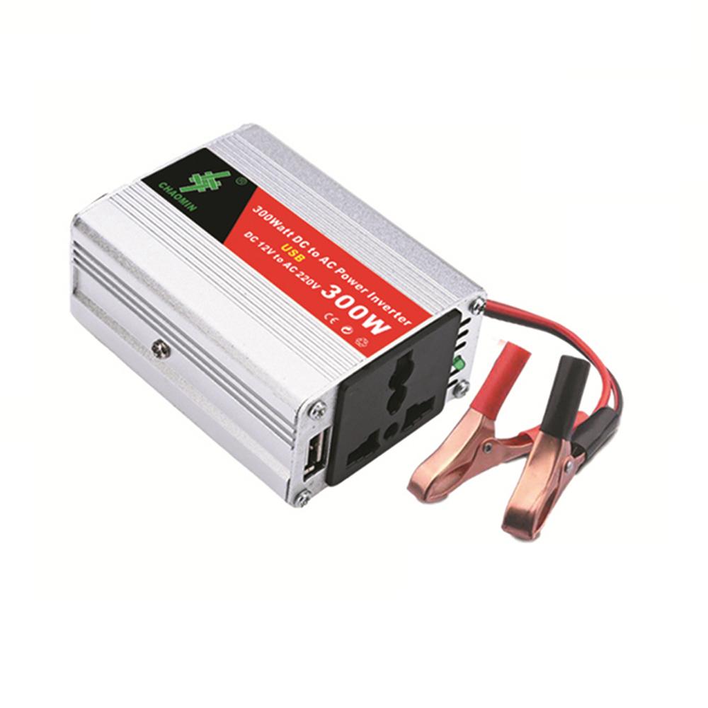 Di Động Inverter Xe Biến Điện DC12Volt Sang AC220Volt Biến Áp 300W Bộ Chuyển Đổi Nguồn Điện USB Adapter Tự Động Biến Tần
