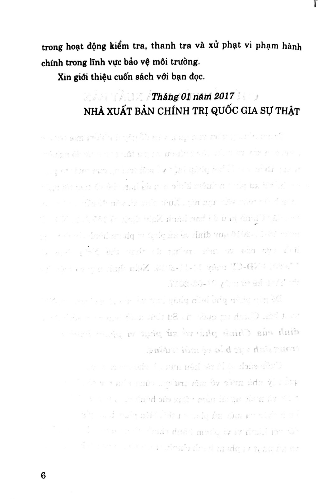 Nghị định của Chính phủ về xử phạt vi phạm hành chính trong lĩnh vực bảo vệ môi trường
