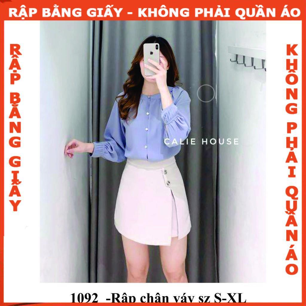 Rập chân váy xẻ tà 1092 - giấy A0 (BẢN VẼ)