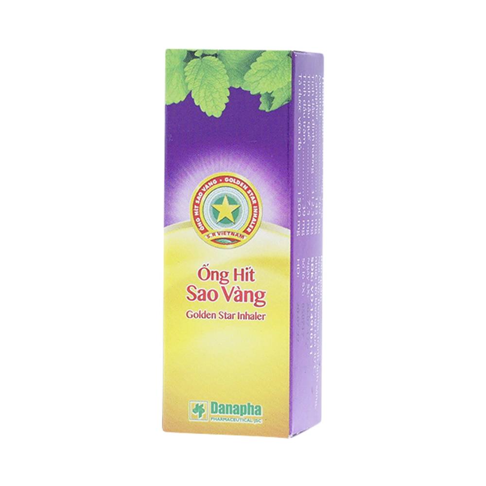 Ống hít thông mũi Cao Sao Vàng 2 ống