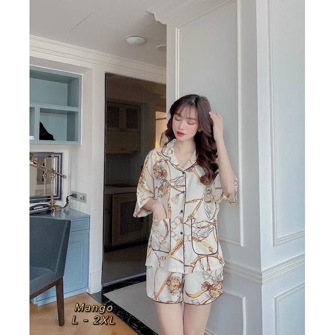 Bộ pyjama lụa Mango cánh dơi