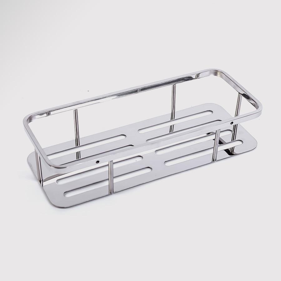 Kệ chữ nhật nhà tắm 1 tầng inox 304