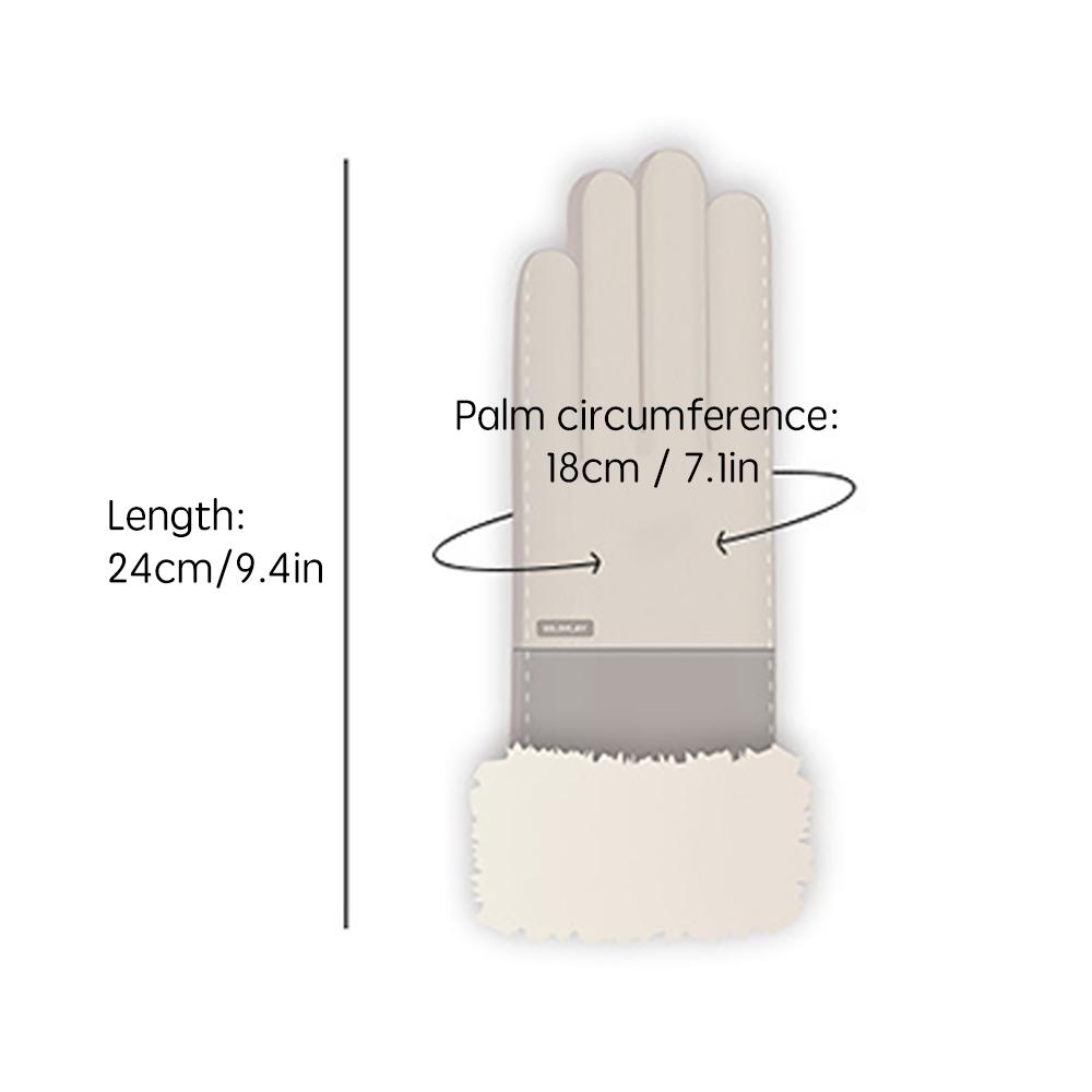Golovejoy Winter Warm Wool Gloves for Women Touchscreen Texting Gloves Mittens