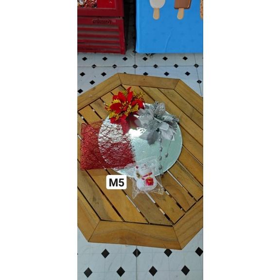 Sỉ 10 sét hoa trang trí tháp nước, tháp bánh , oản tài Lộc , giỏ quà Tết mẫu Vip 6 chi tiết