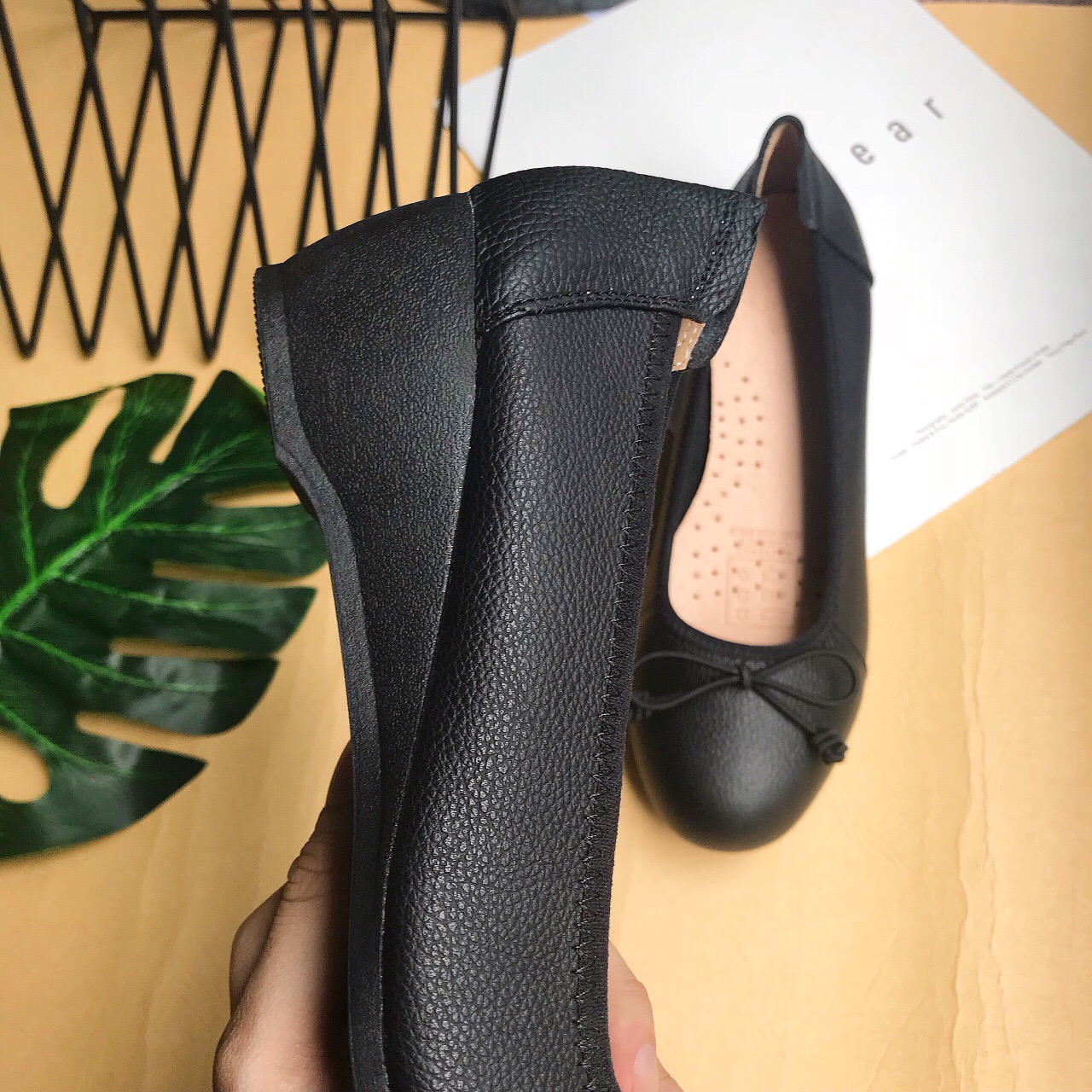 Giày cao gót đế xuồng, 5 cm chất da bò cực mềm