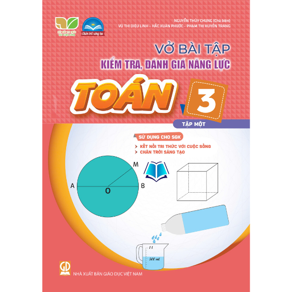 Sách - Combo Vở bài tập kiểm tra, đánh giá năng lực Toán 3 -Tập 1.2 SGK Kết nối , Chân Trời