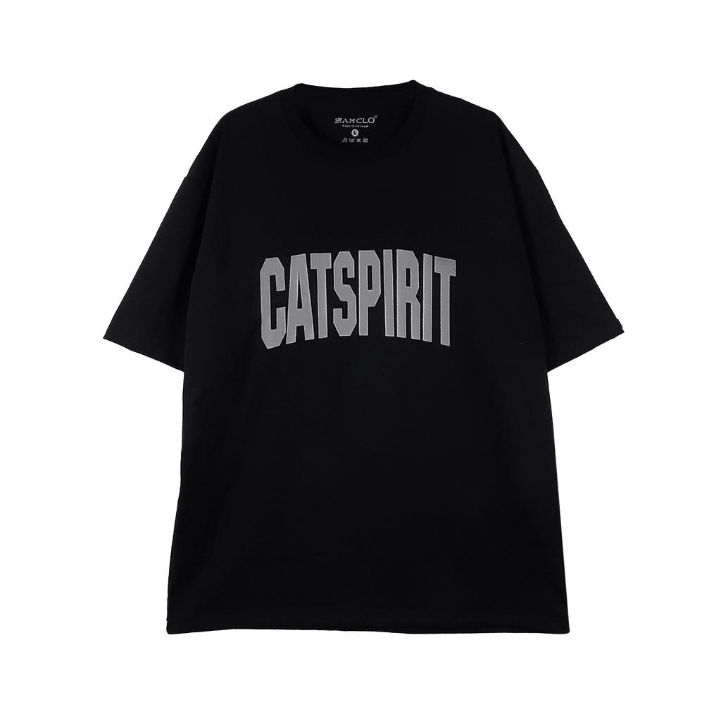 Áo thun nam nữ tay lỡ SAM CLO form rộng Unisex, mặc cặp, nhóm CATSPIRIT - 80% COTTON