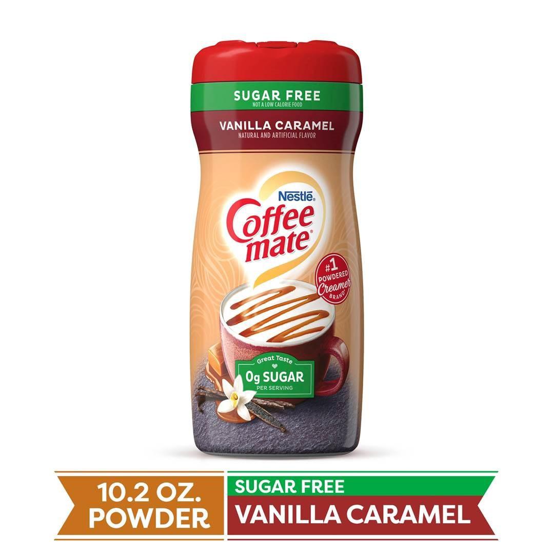 BỘT KEM SỮA KHÔNG ĐƯỜNG VỊ VANILLA CARAMEL Coffee Mate Sugar Free Powder Coffee Creamer 289g (10.2oz)