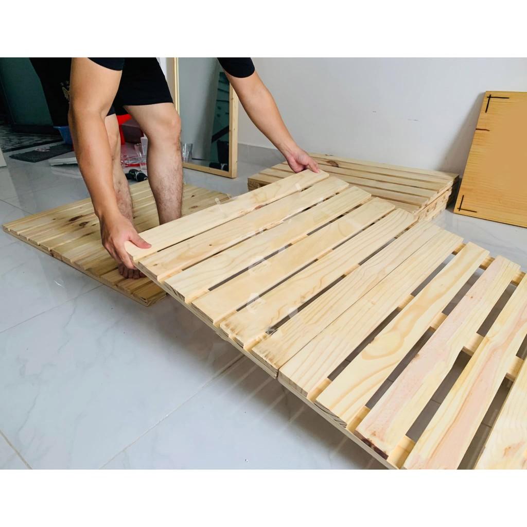 Giường Ngủ Pallet Gỗ Thông Minh Homefil Skinny Bed/ Giường Gấp Thông Minh/ Pallet Gấp Gọn