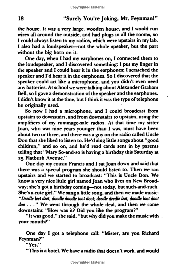 &quot;Surely You're Joking, Mr. Feynman!&quot;: Adventures of a Curious Character as Told to Ralph Leighton