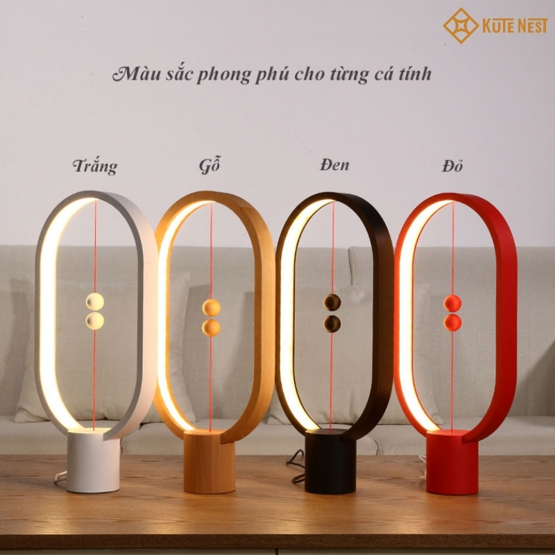 Đèn LED trang trí Heng Balance - Mở công tắc bằng nam châm lơ lửng - Có 4 màu để lựa chọn