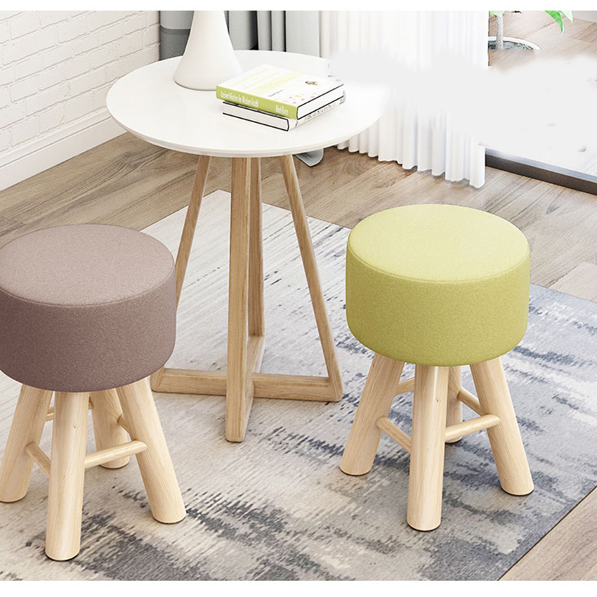 Ghế trang điểm , ghế đôn kích thước 28*28*42 cm (Giao màu ngẫu nhiên)