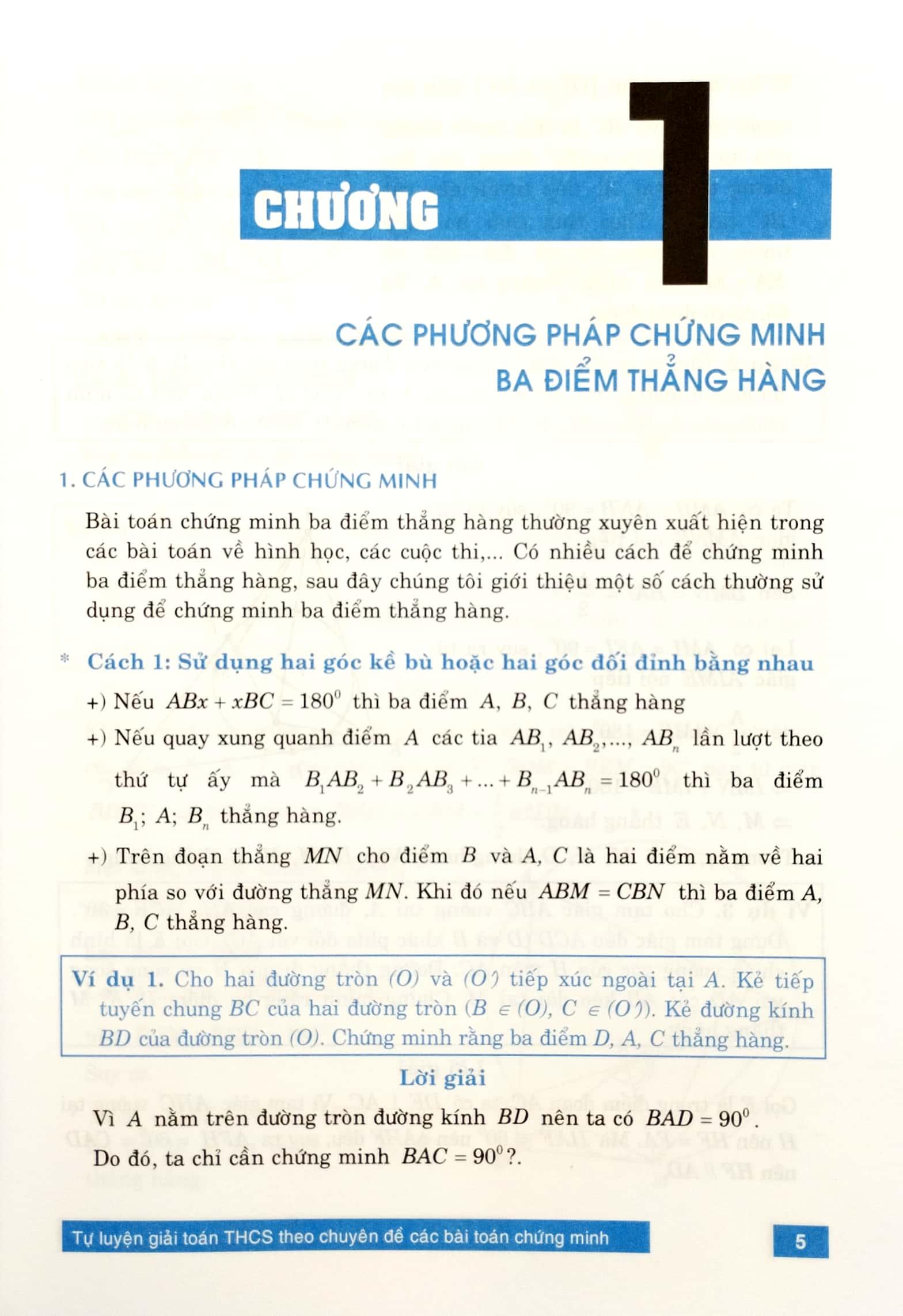 Các Bài Toán Chứng Minh Đồng Quy-Thẳng Hàng
