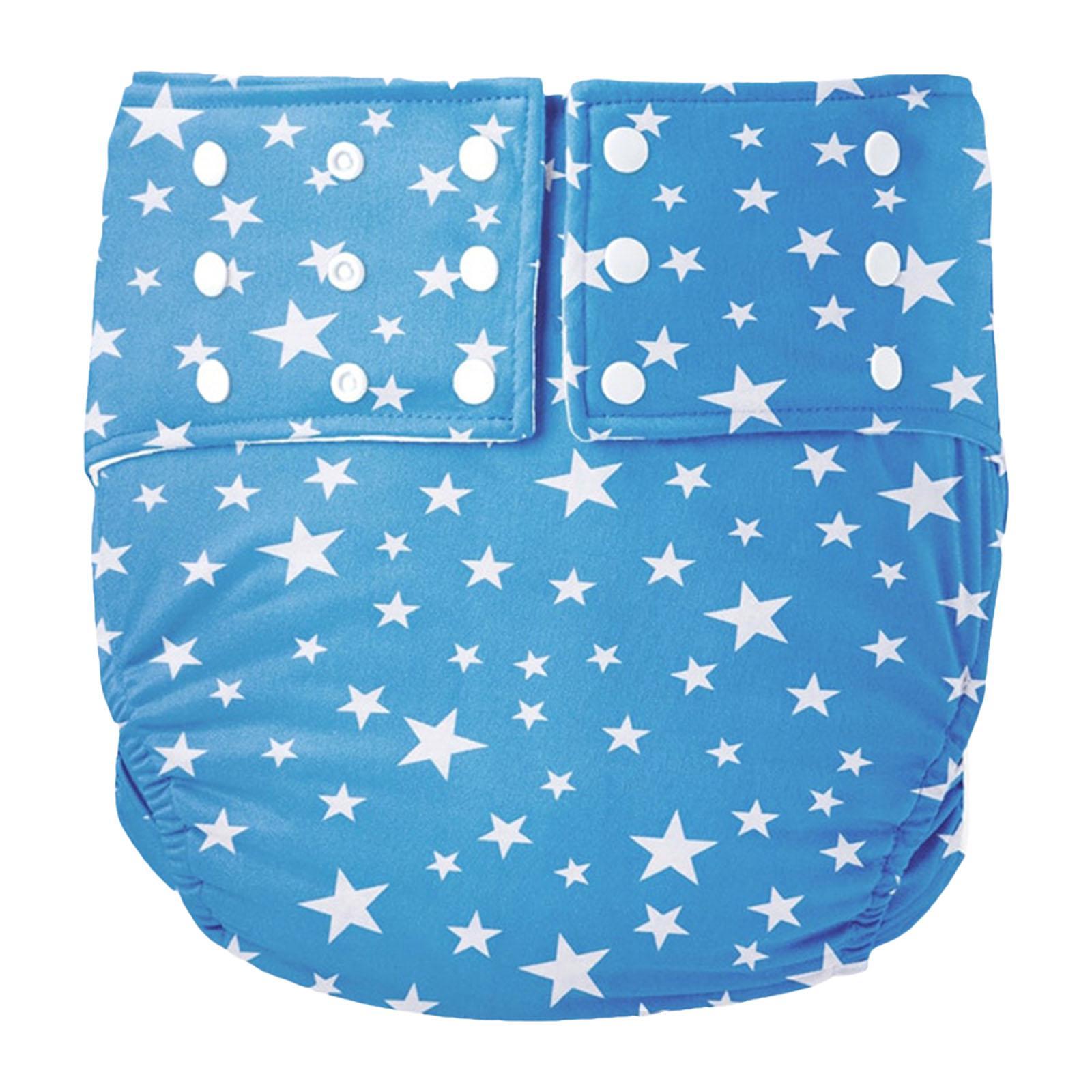 2Pcs Adjustable Adult Pocket Nappy Cover for Incontinence Washable