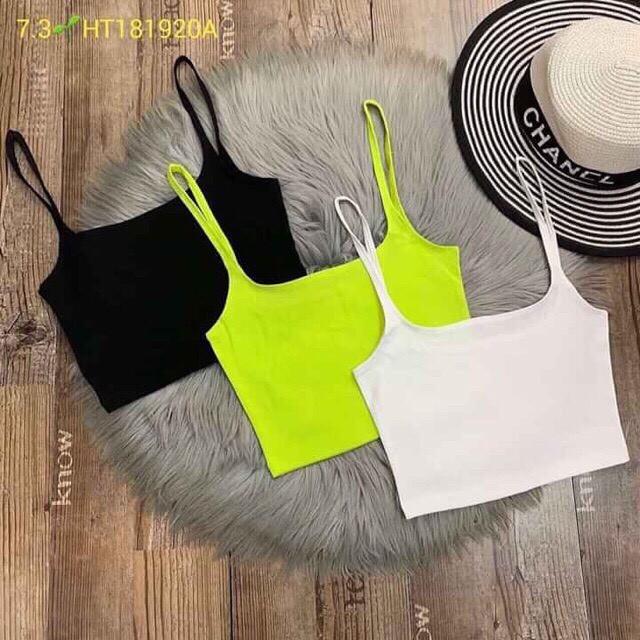 Áo hai dây croptop hở lưng sexy chất thun porip xịn - 25 store