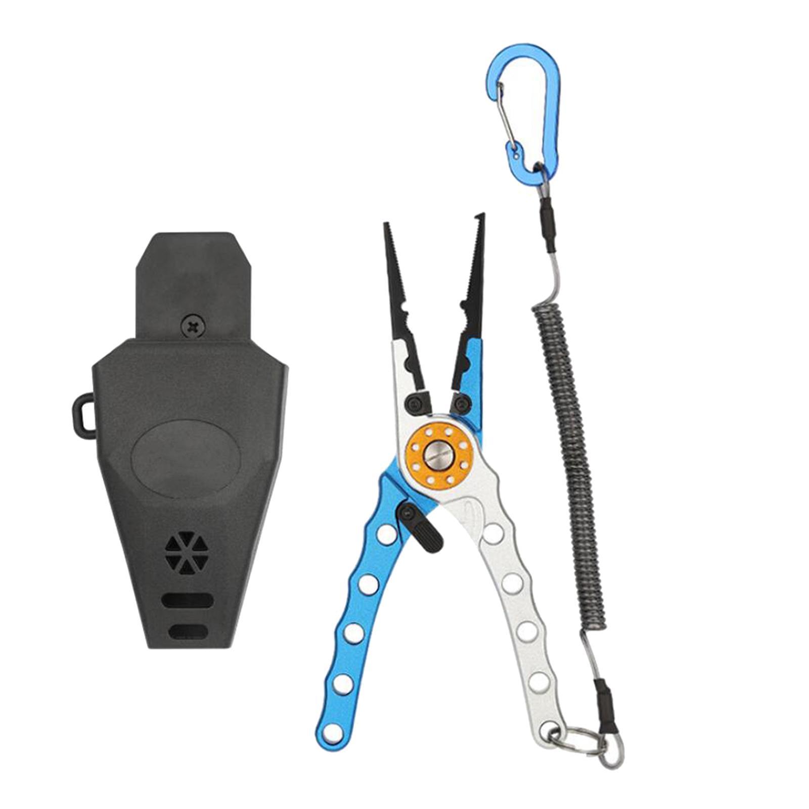 Fishing Pliers Fly Fishing Gear Hook Remover, Professional for Freshwater Saltwater Gear Multi Tool Lightweight Braid Line Cutting Scissors
