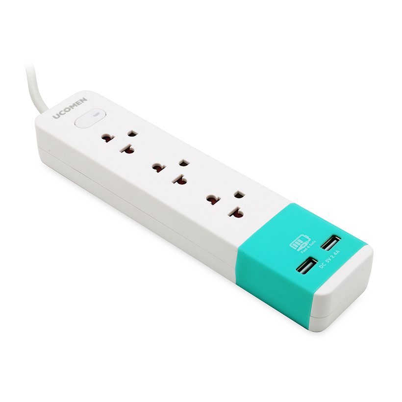 Ổ cắm điện 02 USB Ucomen (Dây 3m)