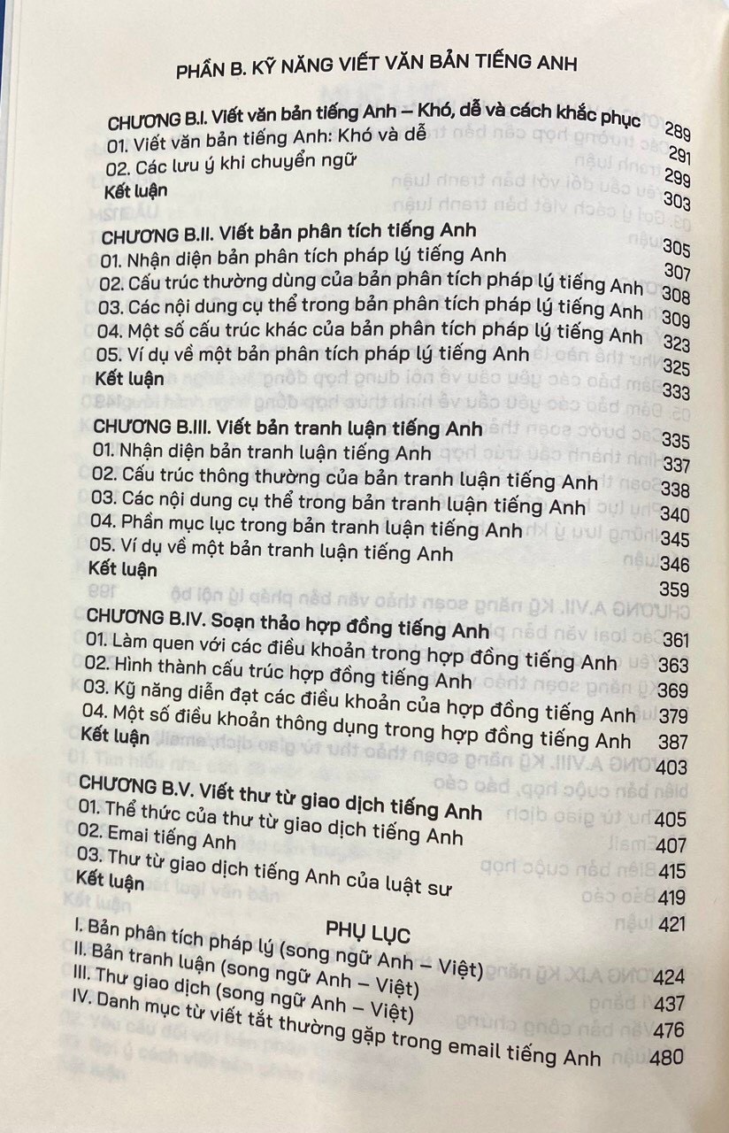 Kỹ năng viết cho người hành nghề luật