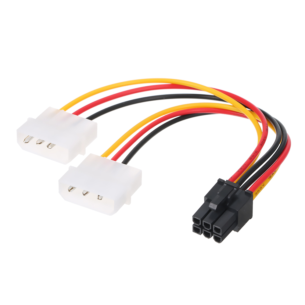Dây Cáp Cấp Nguồn Màn Hình 4 Pin Molex Đến 6 Pin PCI-Express PCIe