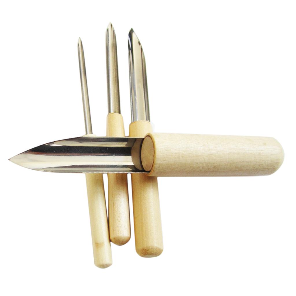 4x Modeling Carving Clay Ceramic Pottery Craft Sculpting Hole Cutter Tool