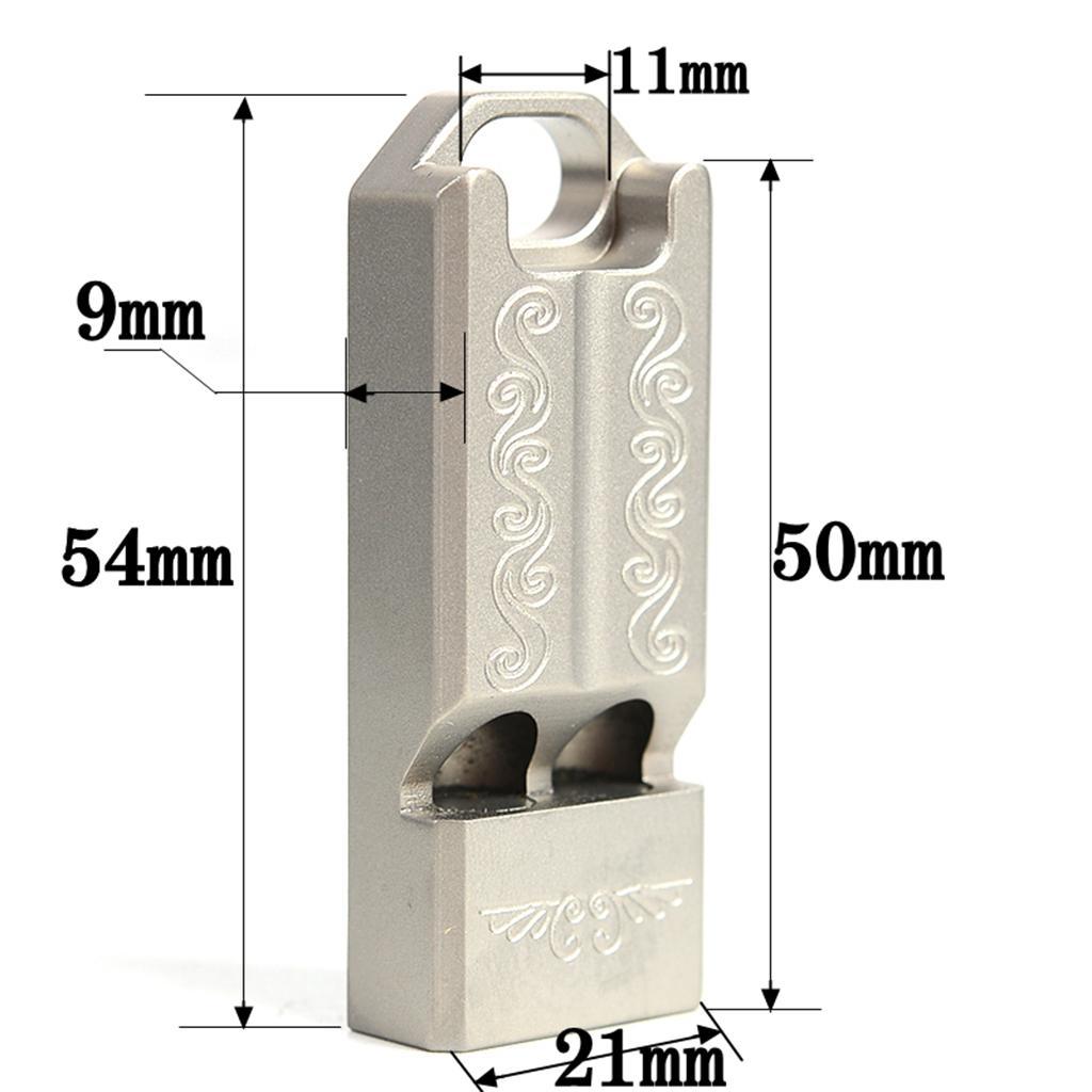 Titanium Safety Whistle, Outdoor Loud Emergency Whistles with Lanyard for Camping Hiking Sports Training Kayaking Survival