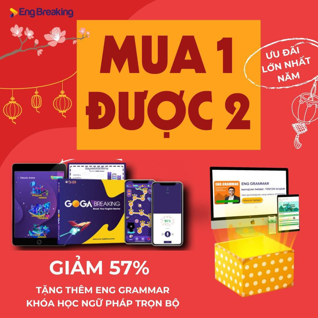 Combo Phần Mềm Tiếng Anh Engbreaking - Ngữ pháp Grammar
