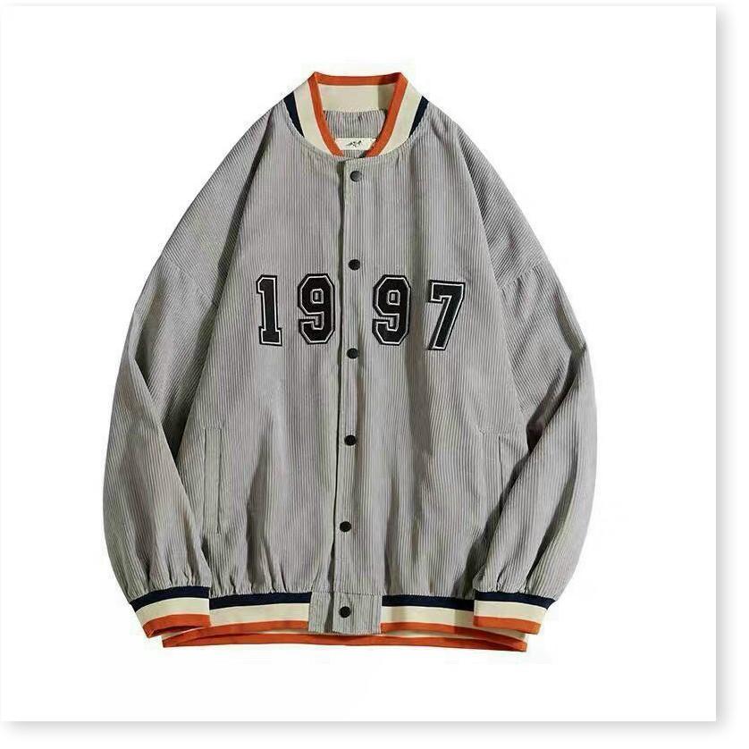 ÁO KHOÁC NHUNG NAM NỮ 1997 BOMBER UNISEX CHẤT LIỆU THOÁNG MÁT CHO MÙA HÈ