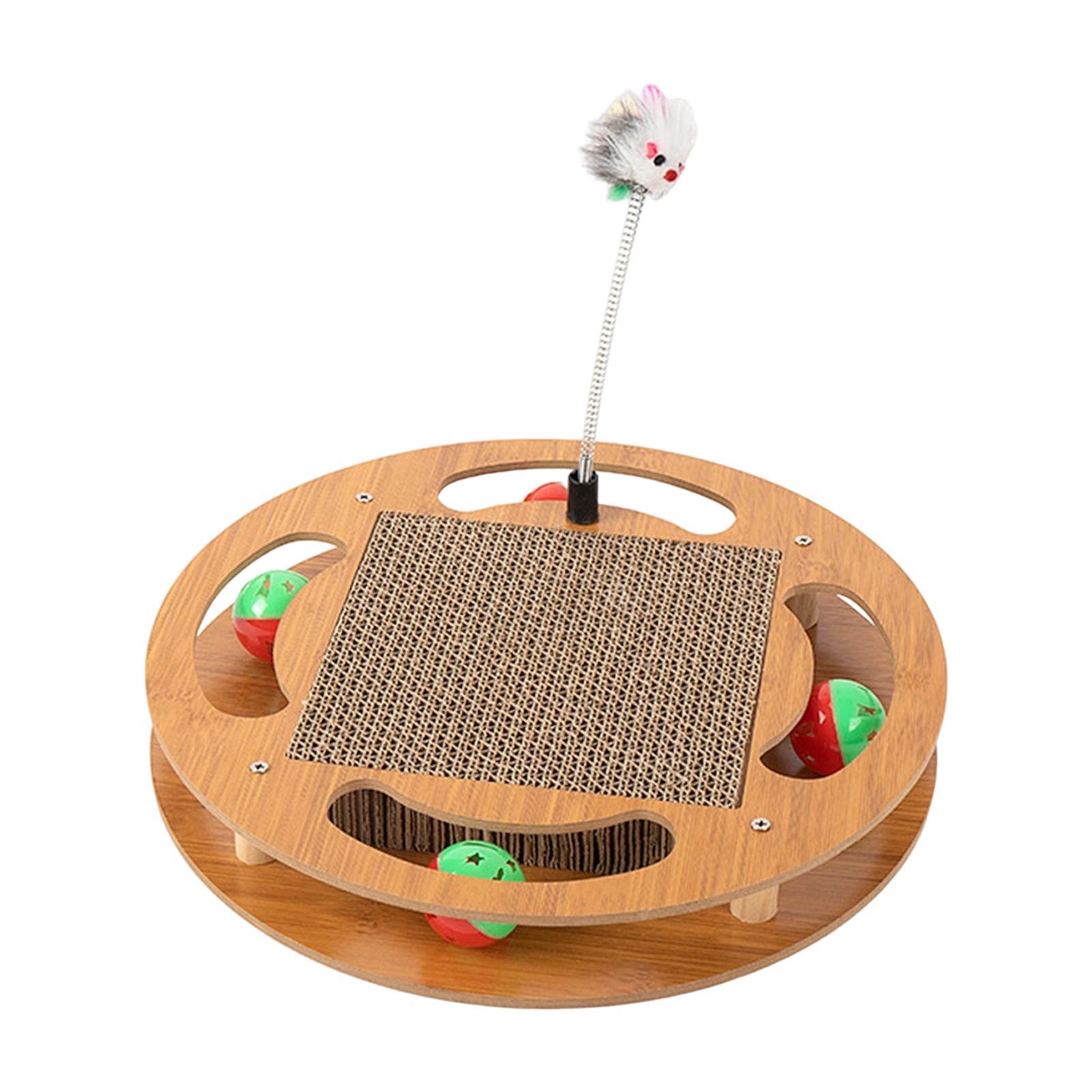 Cat Scratcher Cardboard Kitty Oval Corrugated Lounge Bed Scratching Board