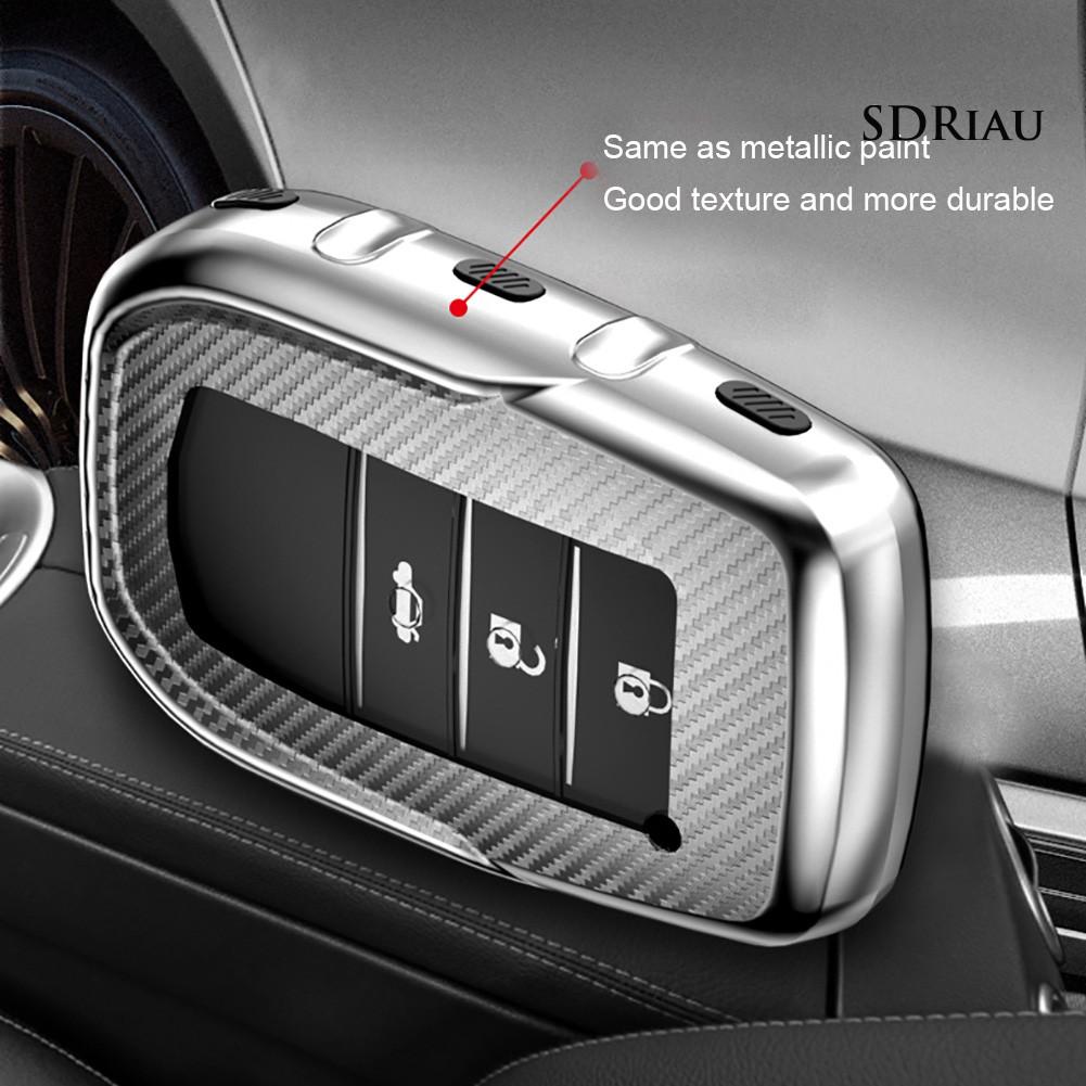 TOYOTA Vỏ Bảo Vệ Chìa Khóa Xe Hơi Toyota Corolla Camry Bằng Sợi Carbon