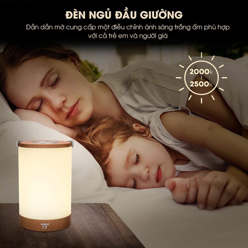 Đèn ngủ LED di động đổi màu TaoTronics TT-DL033, pin 4000mAh, ánh sáng 360 độ - Chính hãng