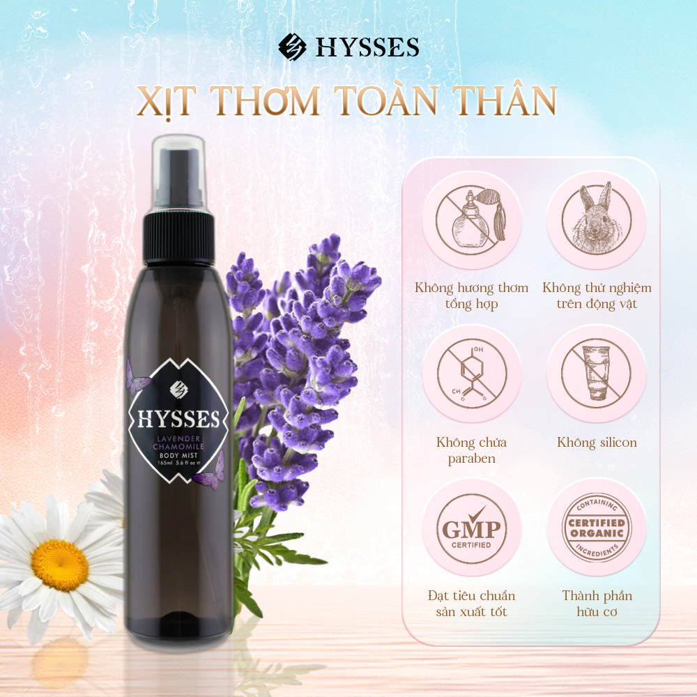 Xịt Thơm Toàn Thân Hysses Body Mist Hương Thơm Dễ Chịu, Giúp Khử Mùi Tự Nhiên, Phù Hợp Với Mọi Loại Da