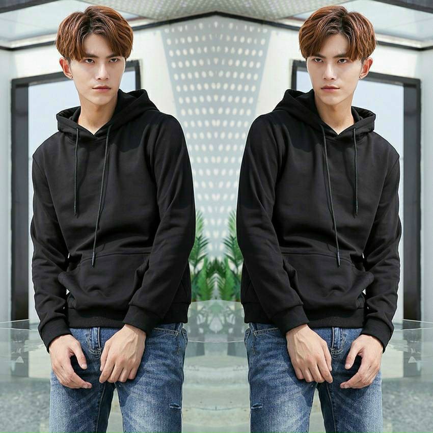 Áo Khoác Nỉ Hoodie Đen Cá Tính_KN20