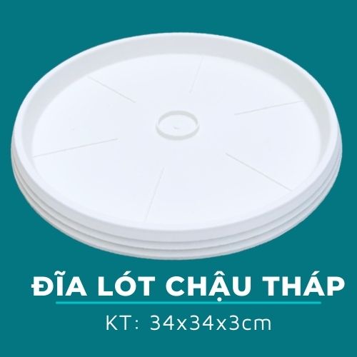 Đĩa lót chậu tháp - phụ kiện chậu tháp trồng rau hữu cơ, trồng hoa