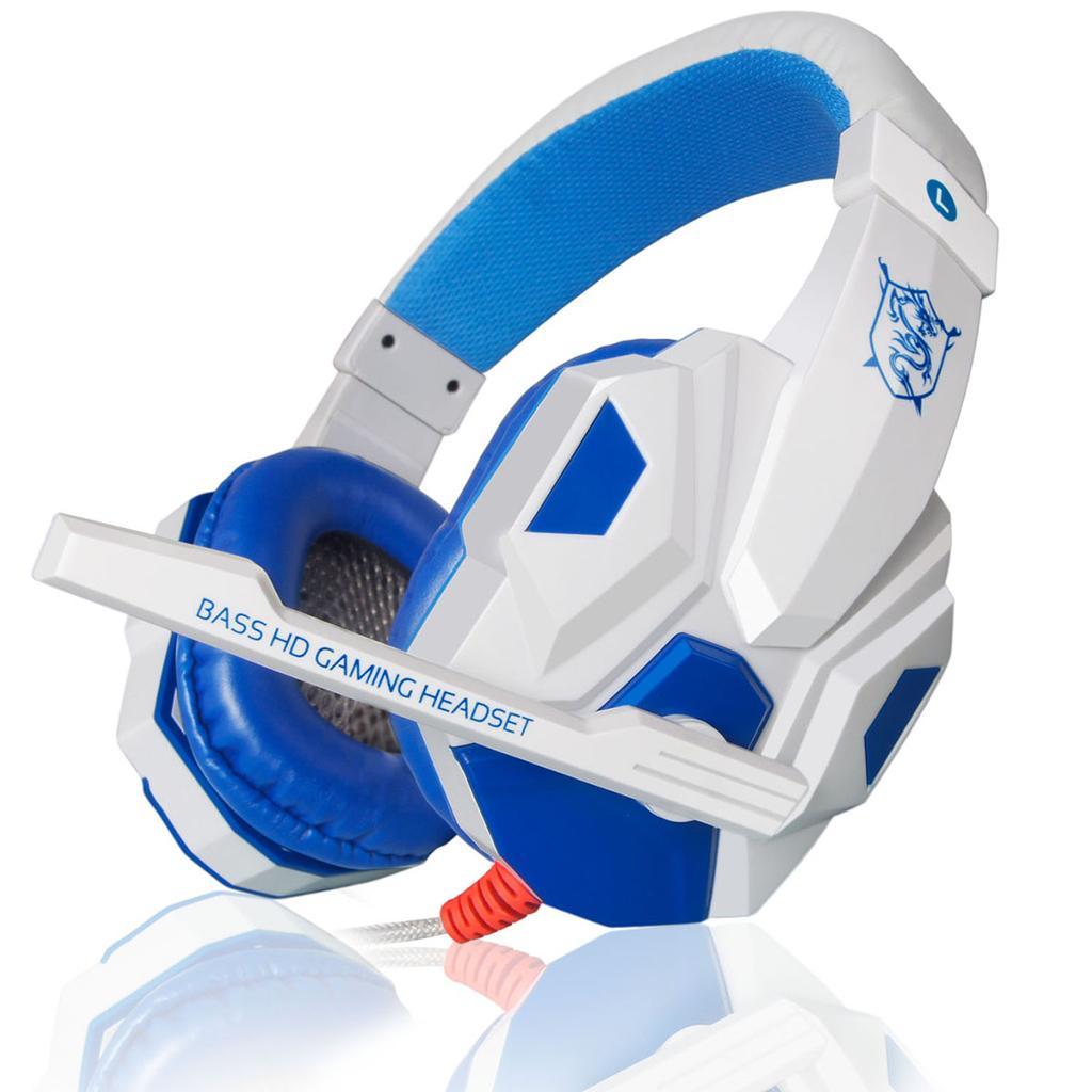 2x Gaming Headset Over Ear Headphones with Mic LED Light for PC