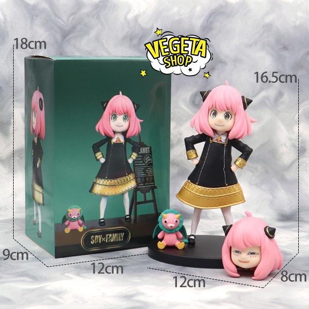 Mô hình Spy X Family Gia đình điệp viên - Mô hình Anya có 2 đầu để thay thế - Anya Forger Kimera - Cao 13,5~16,5cm