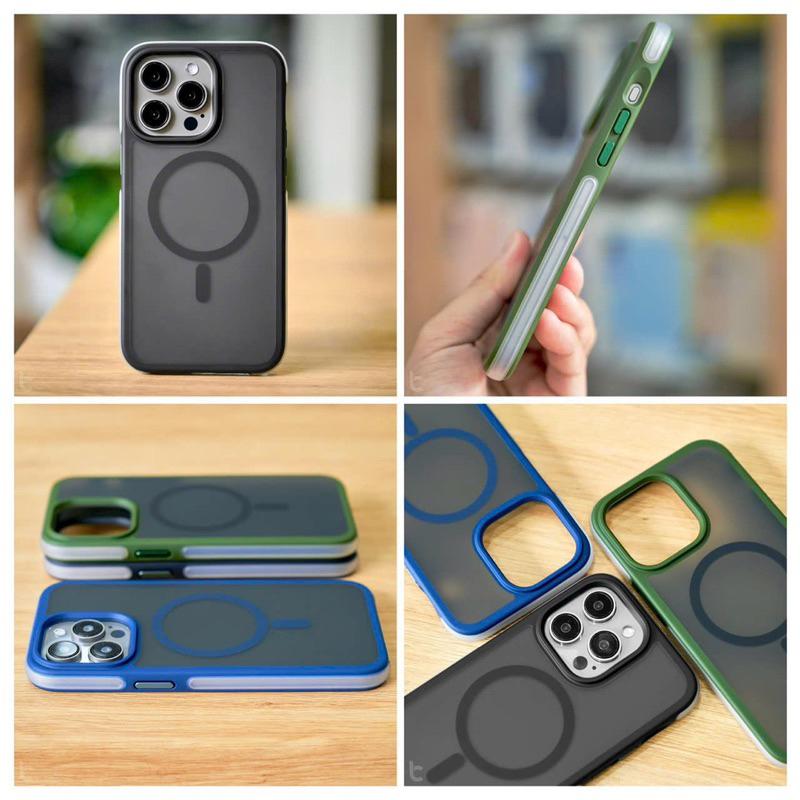 WIWU Air Shield Case - Ốp lưng nhám chống sốc cho IPhone 15 Pro Max, 15 Pro , hỗ trợ sạc không dây chống bám bẩn - Hàng chính hãng