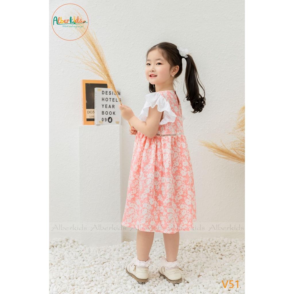 Váy bé gái ALBERKIDS hoa tay cánh tiên công chúa xinh đẹp cho trẻ em từ 2,3,4,5,6,7,8,9,10,11,12 tuổi [V51