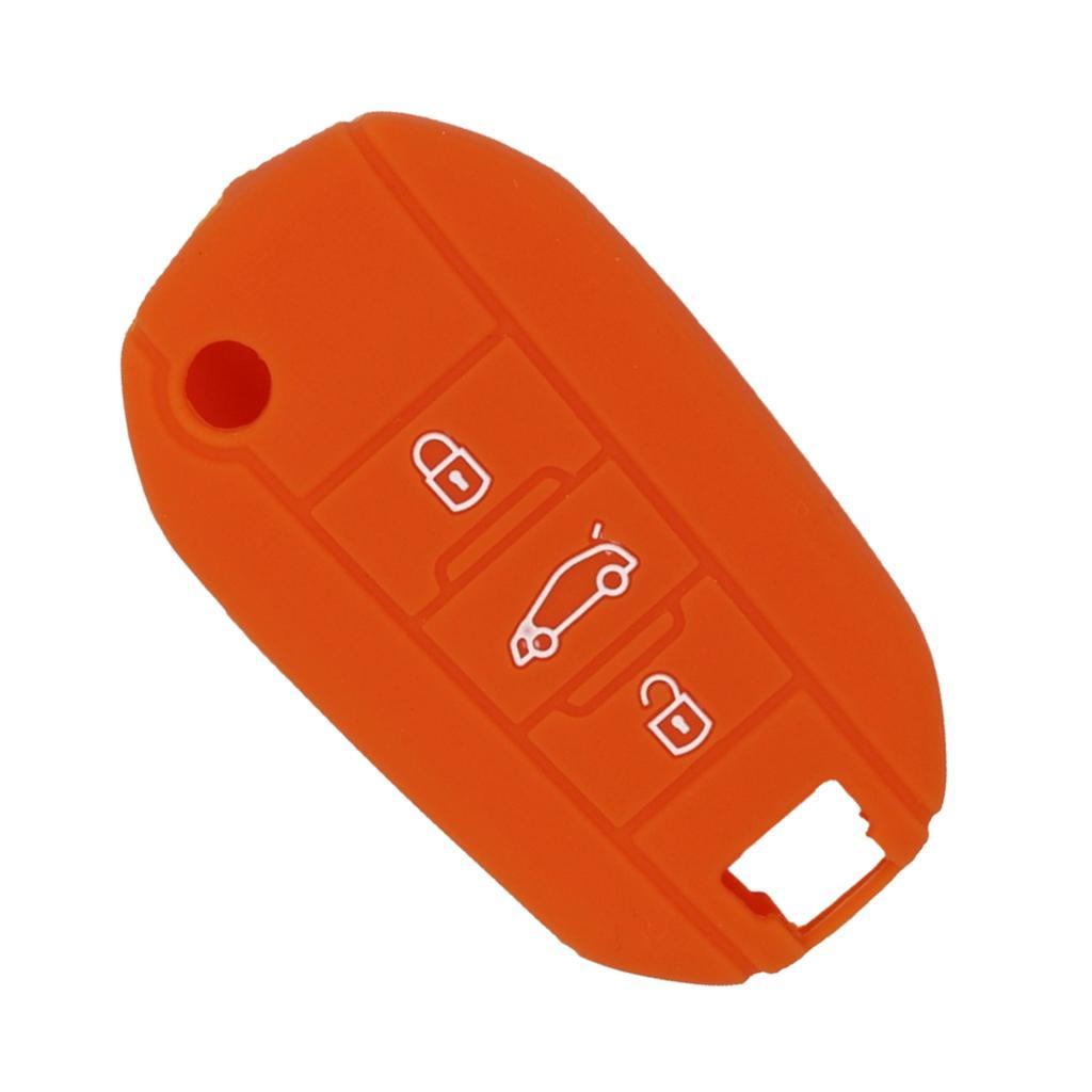 Silicone  for  Folding Remote Key Fob Case Shell Orange